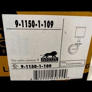 Savoy house wall light with shade